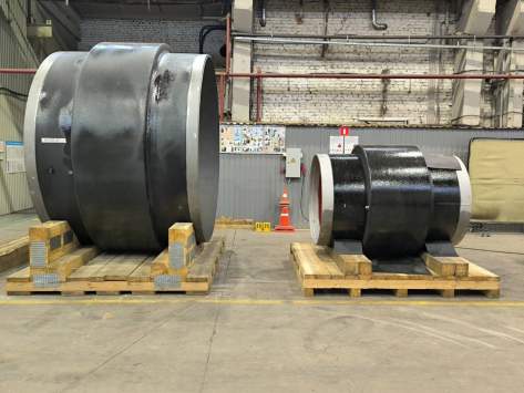 Изолирующие монолитные муфты наружным диаметром 2620 мм и 1220 мм